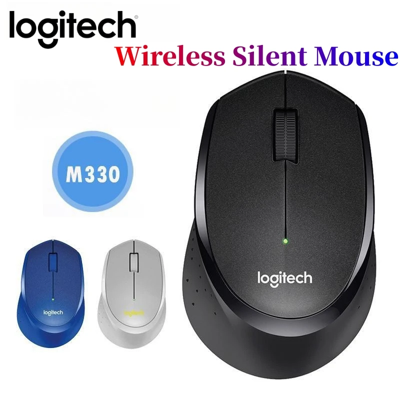 

Logitech M330 SILENT Wireless Mouse, 2.4GHz with USB Receiver, Optical Tracking, Quiet & Lightweight, Long Battery Life