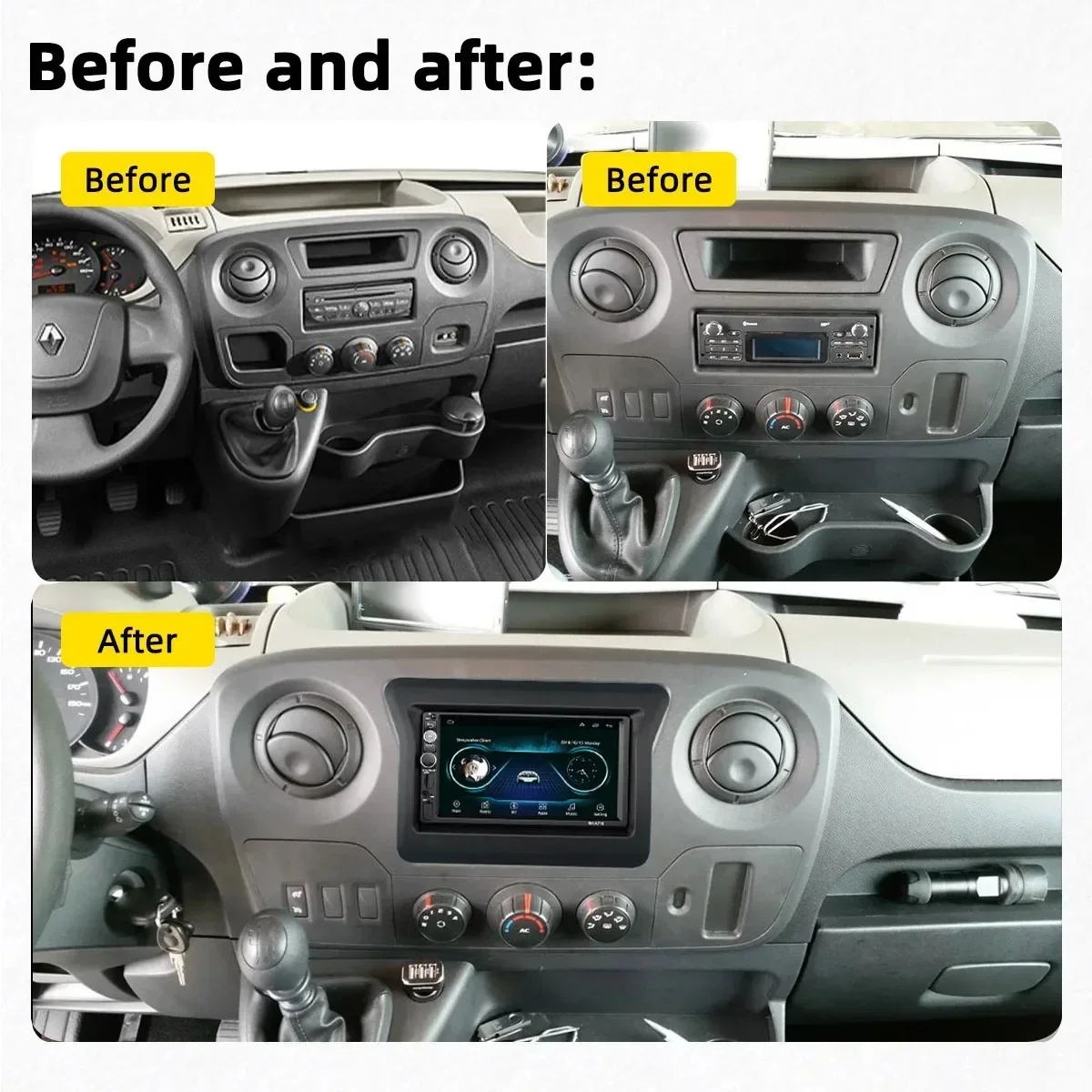 2 Din Android Stereo for Nissan N400 Opel Movano Renault Master III 3 2010 - 2019 7