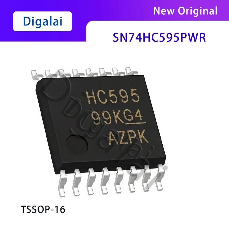 SN74HC595PWR 8-bit shift register logic chip TSSOP-16