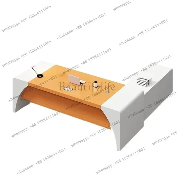 

D36Simple and modern desk, office furniture, paint, president table, supervisor table