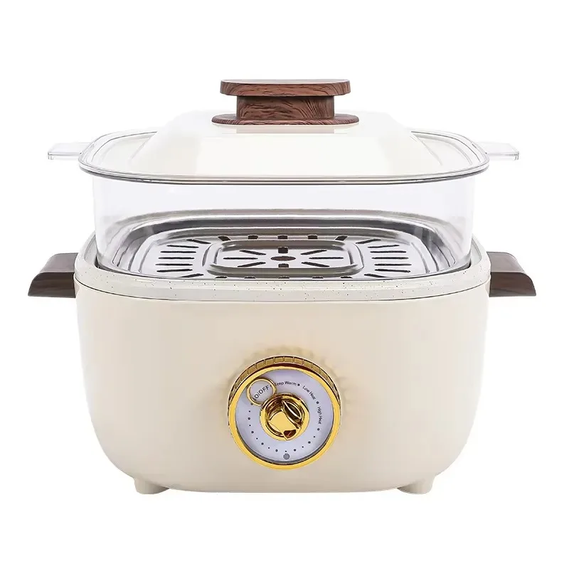 3L electric heating pot visual steamer glass multi-functional electric steamer