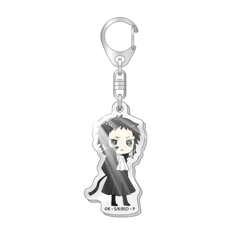 Anime Keychain Bungou Stray Dogs Atsushi Nakajima Dazai Key Chain for Women Accessories Cute Bag Pendant Key Ring for Fans Gift