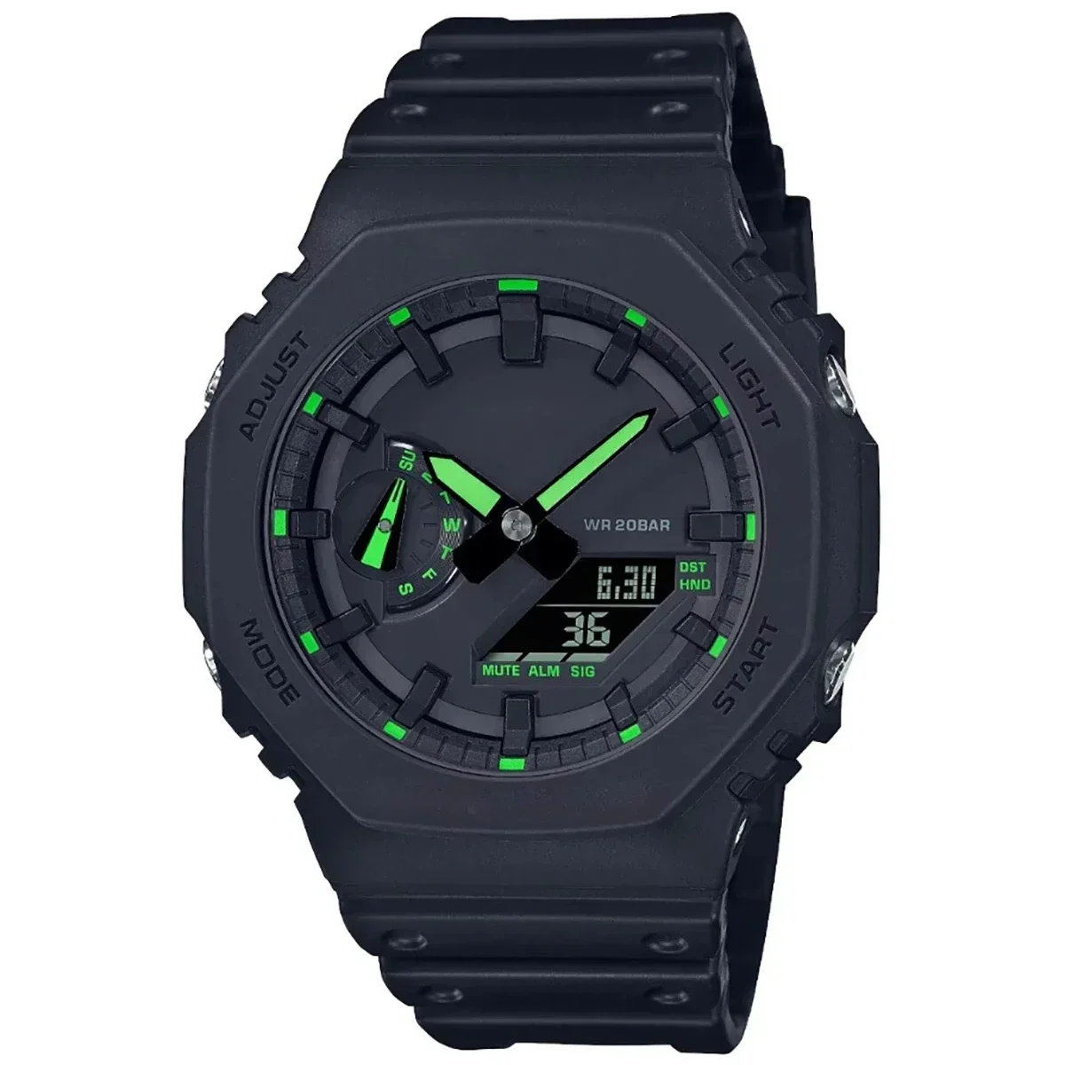 Original GA-2100 Series Men's Watch Sports Alarm Stopwatch G LED Lighting Multifunctional SHOCK Watch Luxury