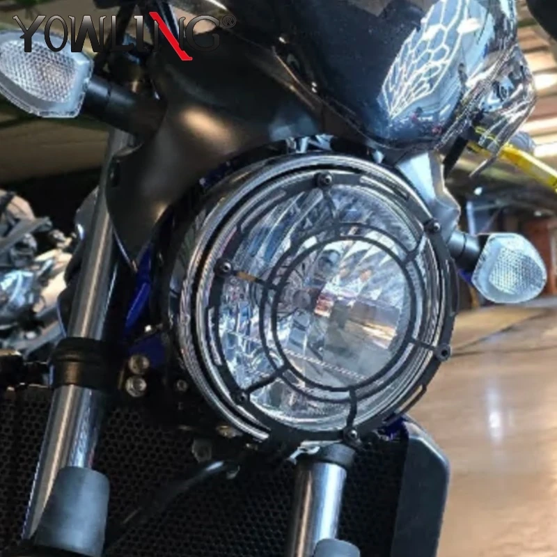

For Suzuki SV650X SV 650 ABS 2016-2025 2026 Motorcycle Front Headlight Head Light Guard Grille Cover Protection Accessories