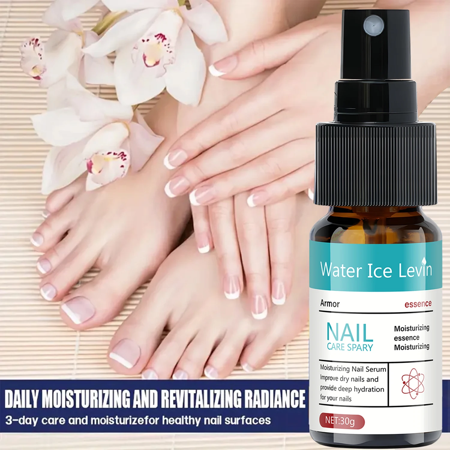 سبري الشتاء للعناية بالأظافر - سيروم ترطيب بحمض الهيالورونيك وفيتامين إي، يقوي ويرطب الأظافر الجافة والهشة، لعناية شاملة وتغذية عميقة