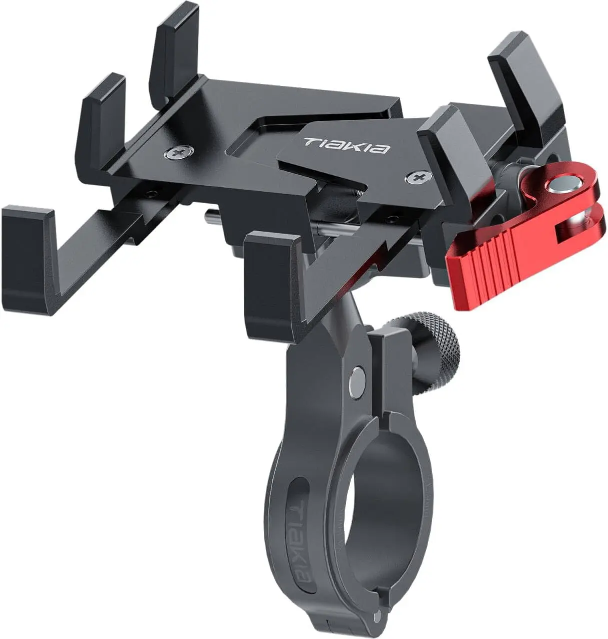 

Universal Bike Phone Mount with 360° Rotation, Fits 4.5-7 Inch Phones, Aluminum Handlebar Holder for Motorcycles and Bicycles