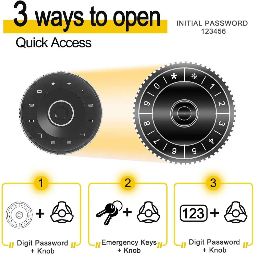 Fireproof Home Gun Safes for Rifles and Pistols with Removable Racks and Pockets, Secure Storage Cabinet with Password Lock for
