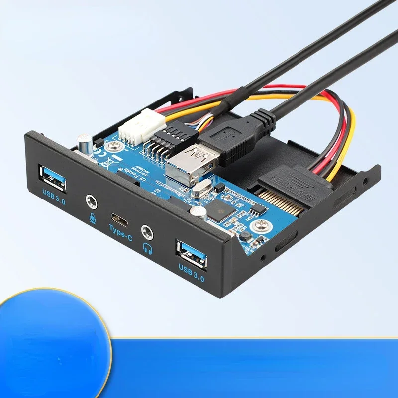 Встроенная USB-панель для настольного ПК, 4/2 порта USB 3.0, кронштейн для передней панели, линейный адаптер, гибкий диск для компьютера