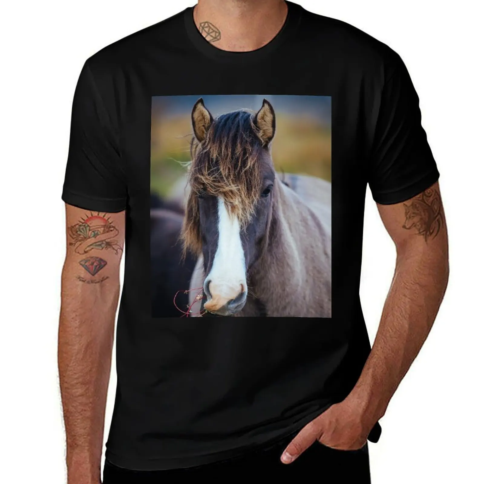 

Icelandic Pony T-Shirt t shirts for man cotton mens graphic t shirts man t shirt cotton T-shirt