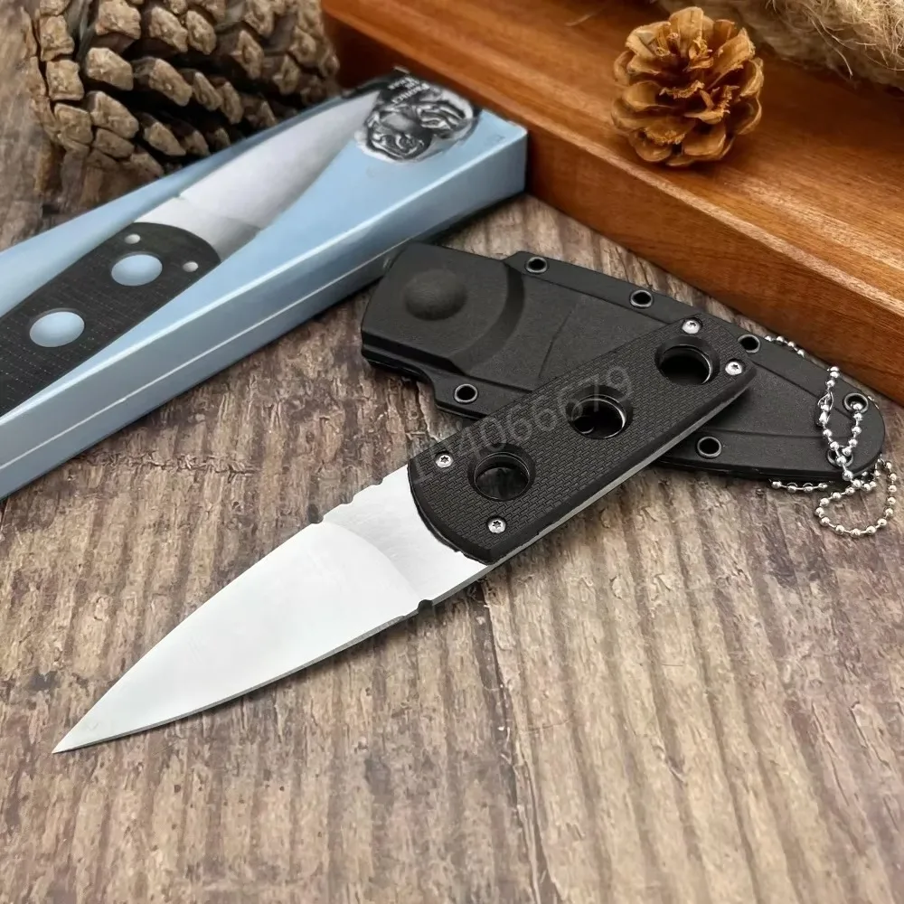 

Мини-брелок для шеи (с ножом) 440c Лезвие ABS Ручка Острый EDC Открытый нож с фиксированным лезвием Портативный нож для выживания в кемпинге