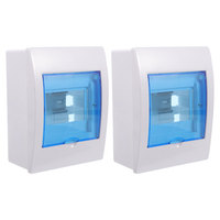 2Pcs Electrical Junction Box Distribution Protection Waterproof Outdoor Breaker Panel Project Boxes Electronics Case Doorbell