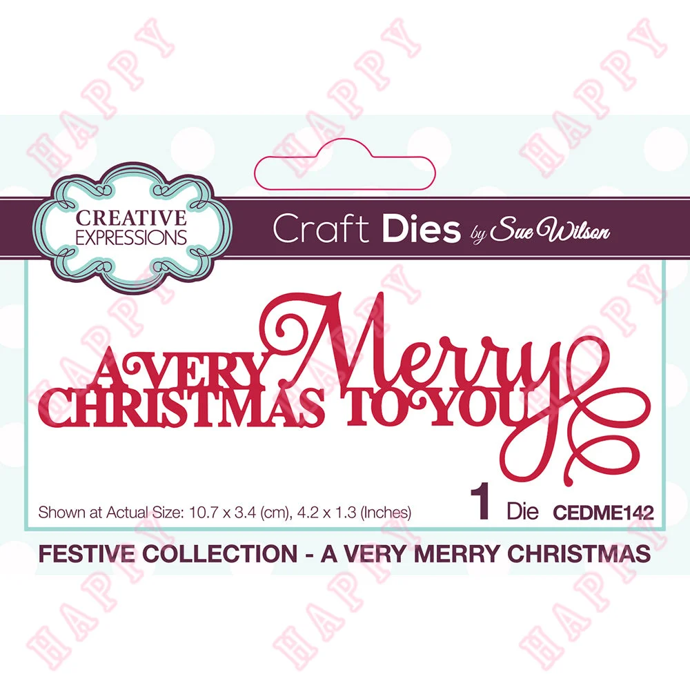 

Metal Cutting Dies A Very Merry Christmas Scrapbook Diary Decoration DIY Greeting Card Handmade Paper Craft Embossing Template