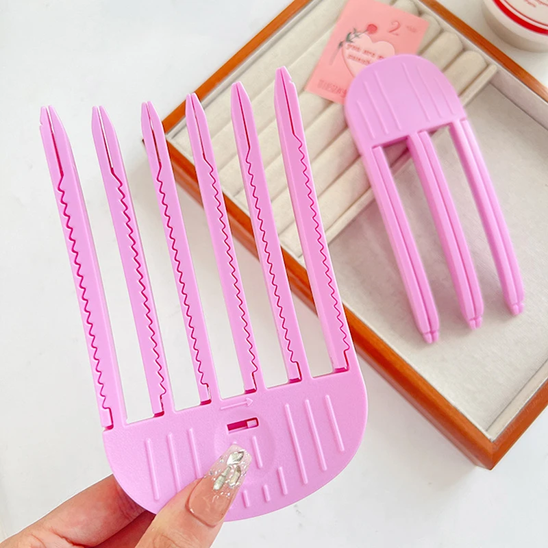 1/2Pcs Fluffy Hairpin Curling Bangs Clips Fashion High Skull Top Fluffy Tool Women Curling Fixed Shape Clips Cushion Hairroot