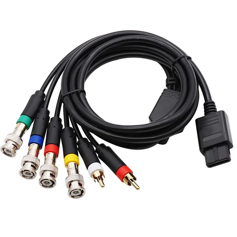 RGB/RGBS Cable for N64 SFC SNES NGC Video Consoles Composite Cable with Strong Stability