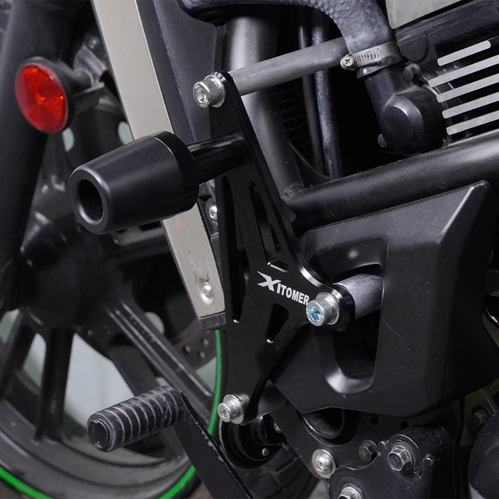 モーターサイクル落下防止フレーム,スライドフェアリングガード,クラッシュプロテクター,カワサキと互換性があり,650 s,2015-2023, 2024