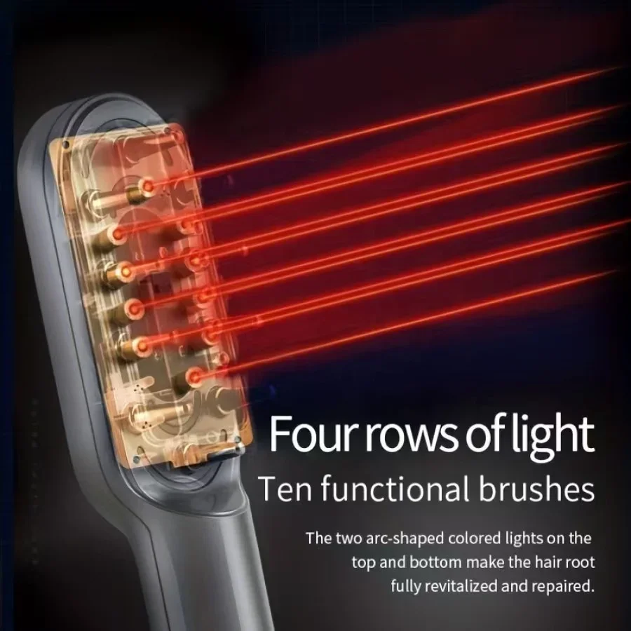 Red Light Therapy Wand Comb Scalp Care Hair Growth s Salon Hairbrush for Beauty Head Massager fast