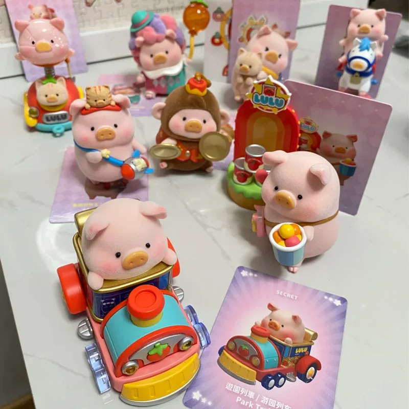 

Lulu The Piggy Luland Series слепая коробка милая аниме-фигурка Mystery Pig фигурка-сюрприз сумка подвески настольный декор игрушки
