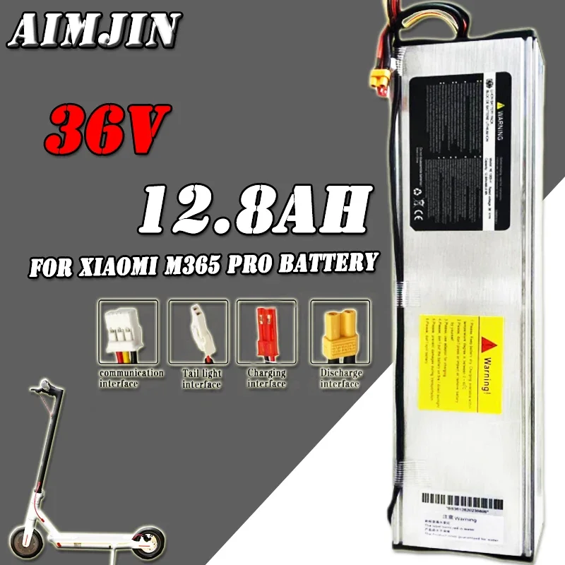 New 36V 12.8AH for XIAO MI M365 PRO Scooter High Capacity Endurance Battery Pack