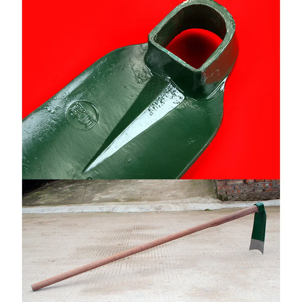 

1Pcs Garden Hoe Durable Thick Steel Practical Portable Hand Tool for Digging Weeding Garden Use Small Steel Hoe