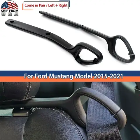 Fivela de cinto de segurança de carro fixa para ford mustang ecoboost gt 2015-2022 suporte de guia de extensão de cinto de segurança fixação de decoração interna de carro