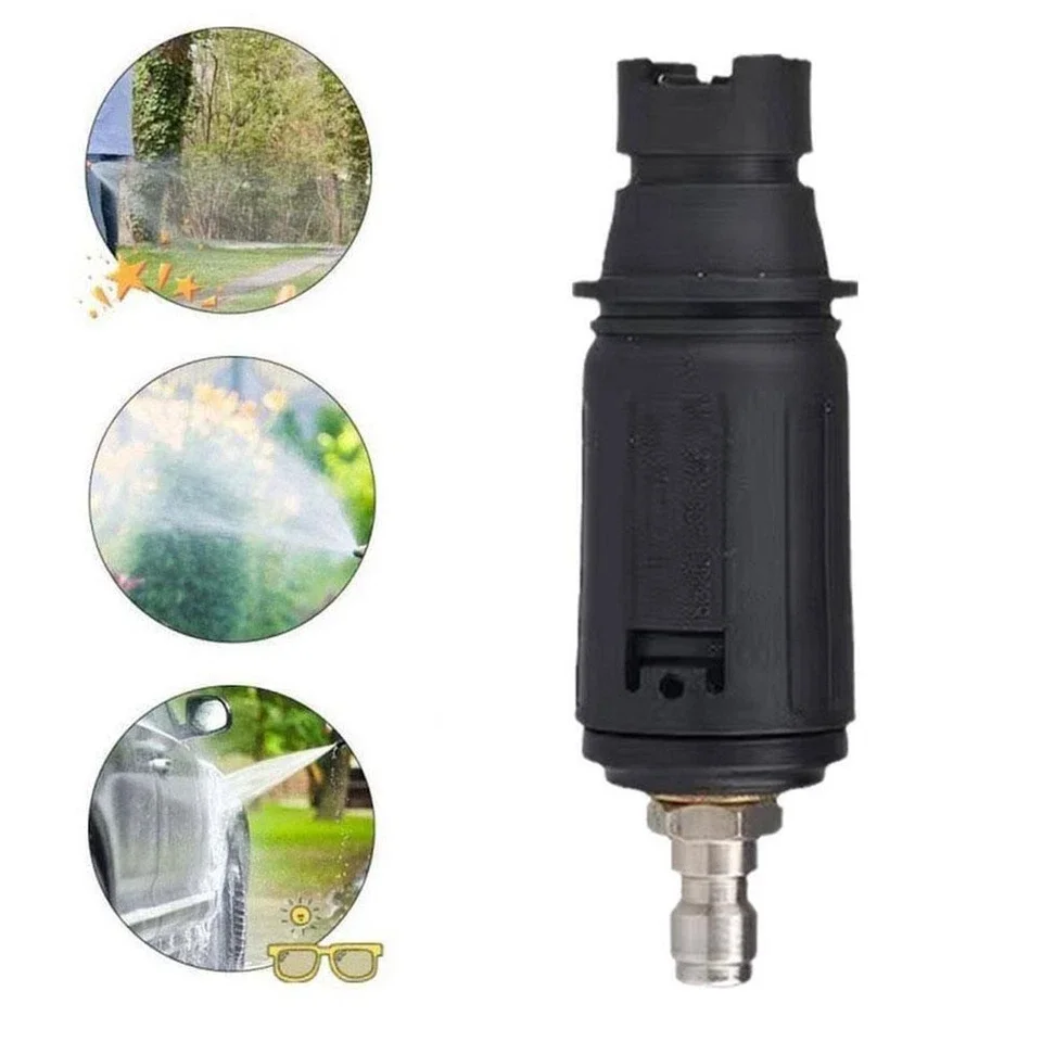 각도 조절 가능 고압 세척기 노즐 3000 PSI - 1/4인치 퀵 플러그 연결 분무기 (자동차 정원 청소용) 썸네일 5