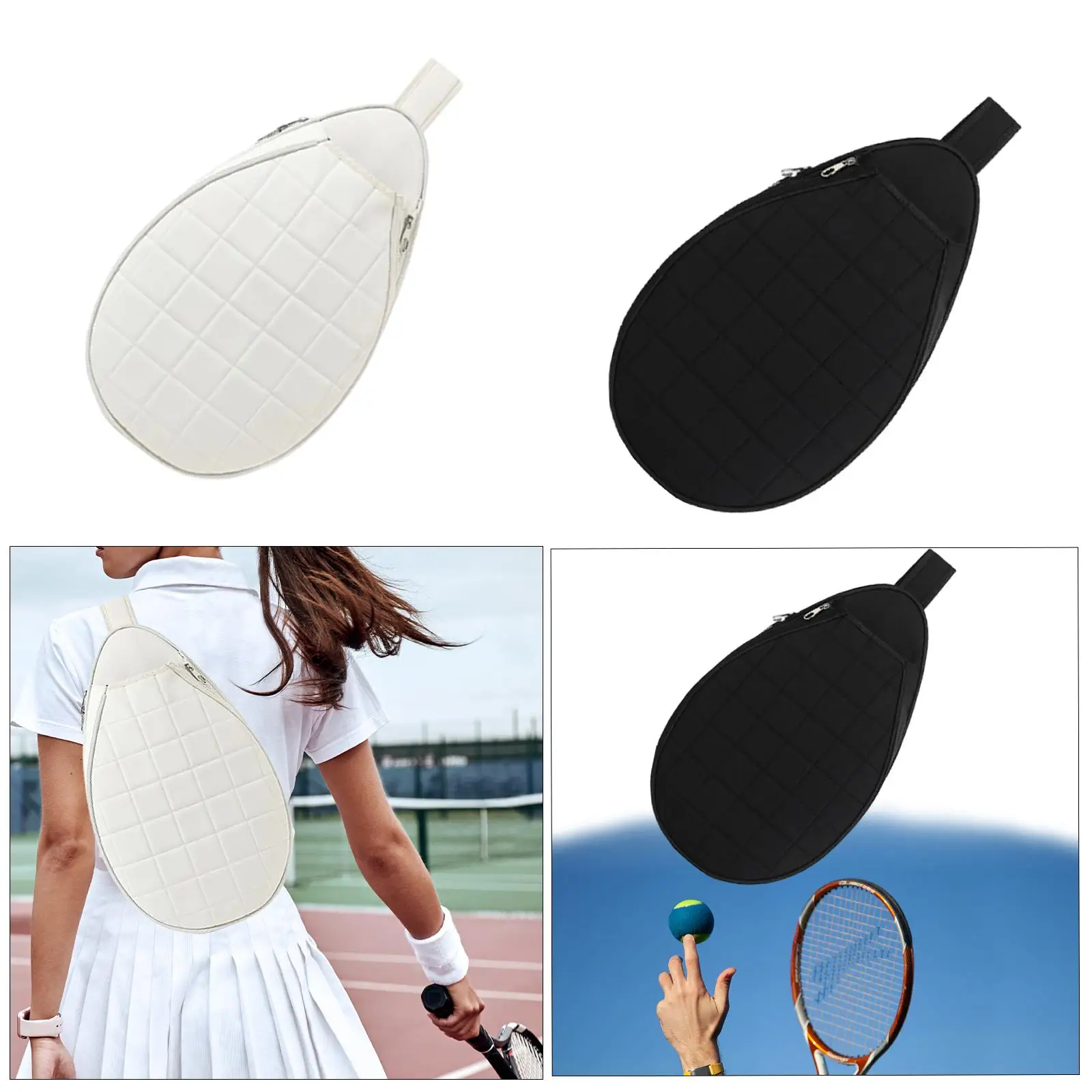 

Tennis Bag W/ Adjustable Strap Tennis Tote Bag Shoulder Bag Badminton Bag