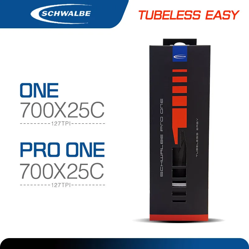 Schwalbe Pro One Tubeless Road Bike Tires 700 x 25C Black Performance Folding Tire Addix Race V-Guard Pair Super Race 700C Tire