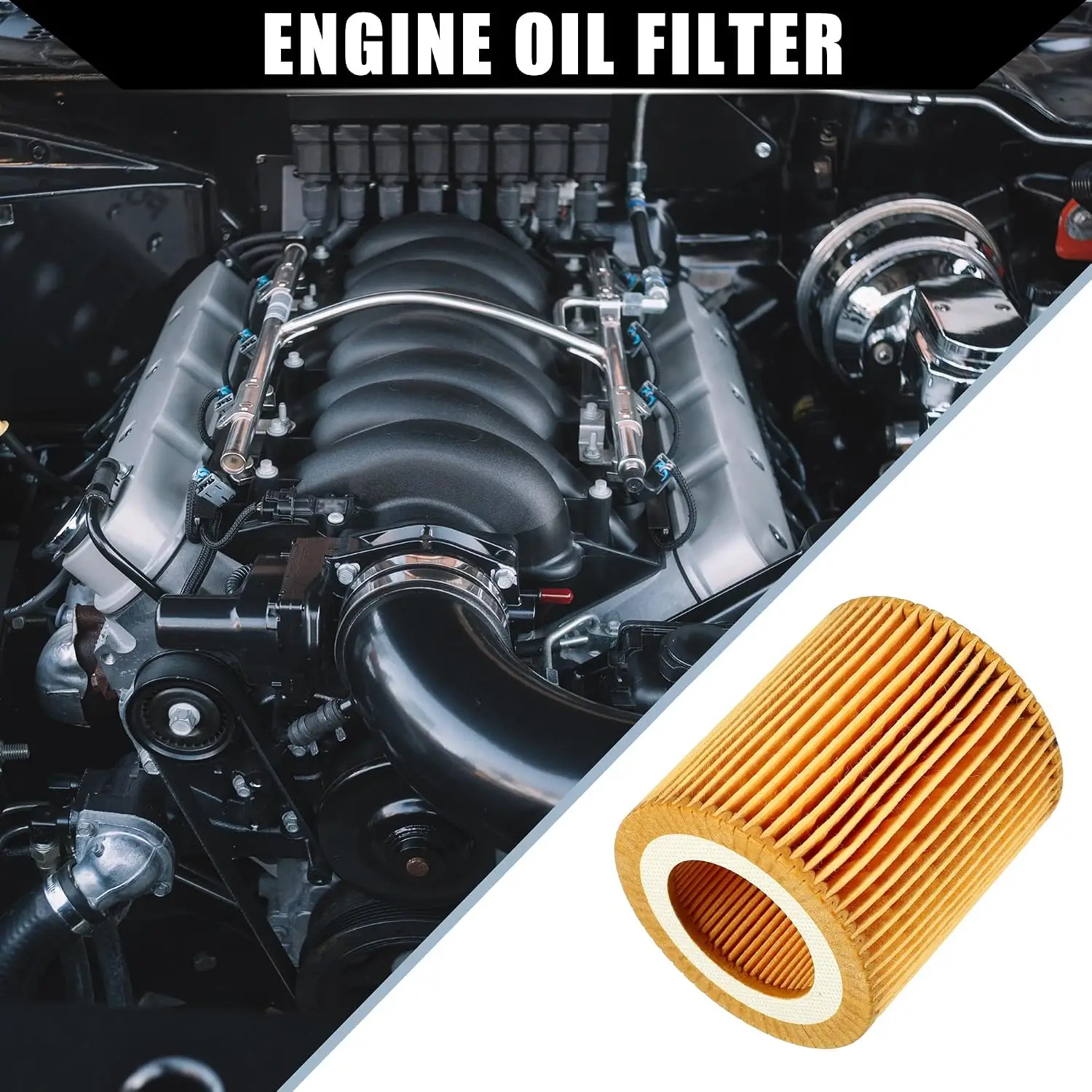 Engine Oil Filter for BMW 128i 130i 130i 135i 135is 323i 325i 325xi 328i 328xi 330i 330xi 335i, 11427566327
