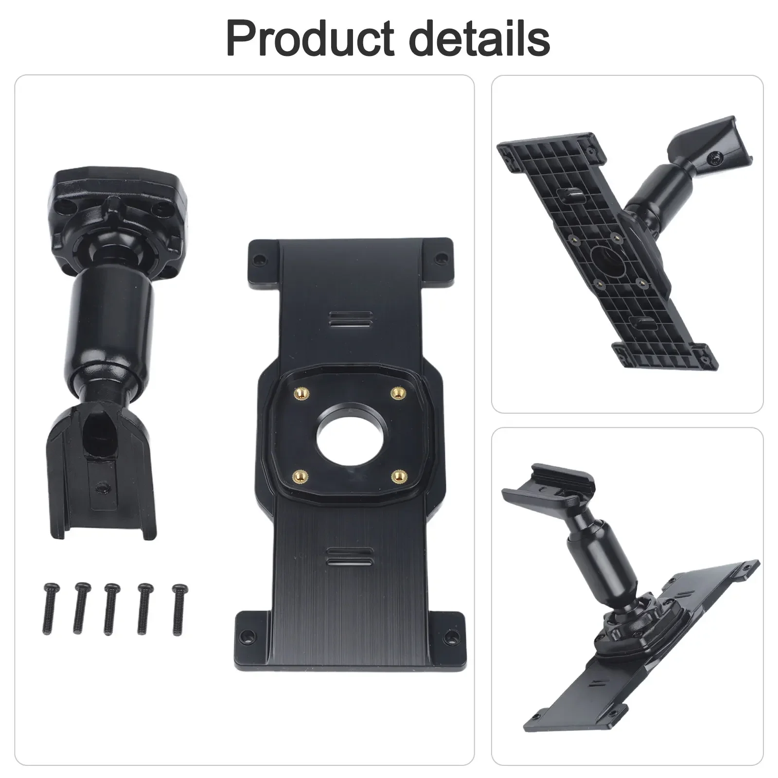 

Metal Rear View Mirror Back Plate with Mount Bracket for Dash Cam Installation Compatible with 13 5 x 5 9cm Screw Hole Distance