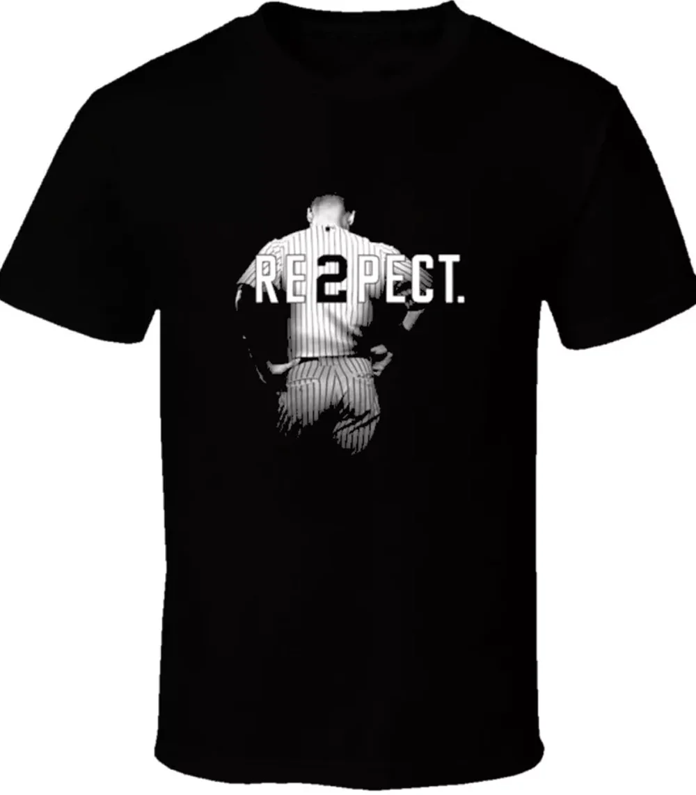 Derek Jeter Respect Baseball black T-shirt Unisex All sizes JJ4522