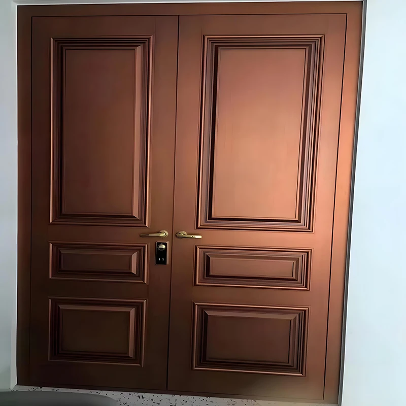 

American Modern Stainless Steel Entry Door for House and Villa Finished with Anti-Theft Feature
