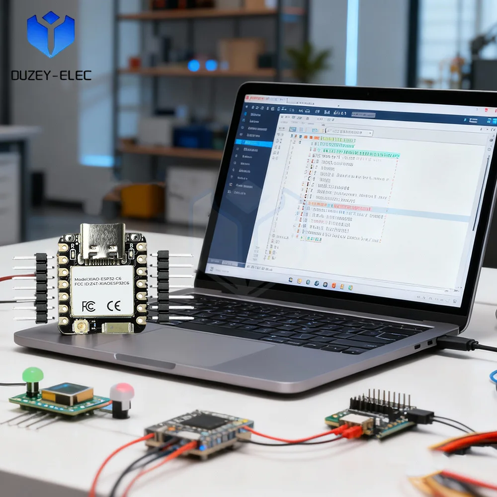 

ESP32-C6 Плата разработки IoT Модуль Wi-Fi и Bluetooth Микроконтроллер для Zigbee Smart Home Интерфейс IoT Type-C