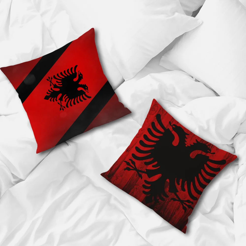 Albania flag pillow cover Sofa living Printing Decoration Room Home Office Coffee Shop Car Nordic Simplicity Cover