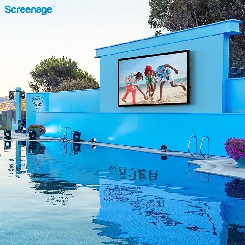 Ultra-thin Outdoor Lcd Screen Waterproof Tv With Local Dimming Energy Saving Technology