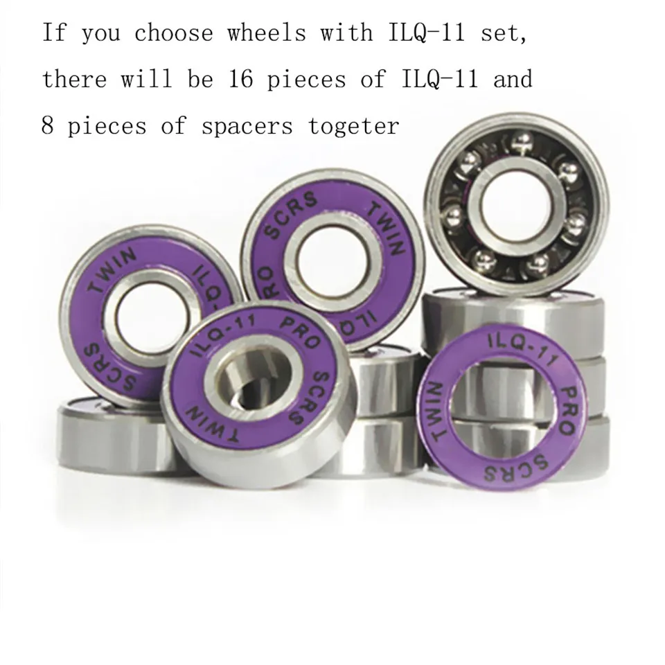 8 pcs/set 84A 84mm Inline Skates Wheels Professional Speed Free Skating Roller Skating Wheels For Racing Patines LZ82