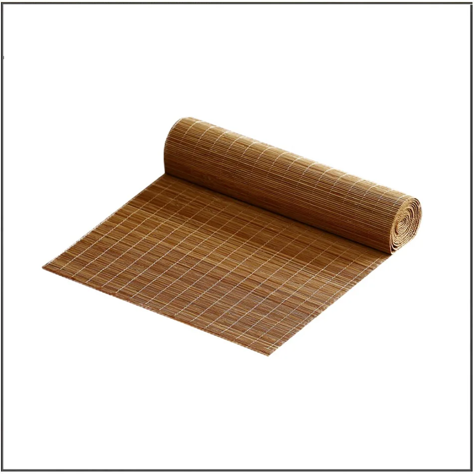 25cm 30cm 35cm 40cm Bamboo woven bamboo mat tea mat tea tray heat insulation mat Kung Fu tea ceremony bamboo curtain accessories