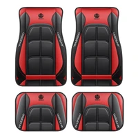 Juego de 4 Uds de alfombrillas de poliéster Premium para coche, alfombrilla de protección Interior duradera, accesorio Universal para Interior de coche para todas las estaciones