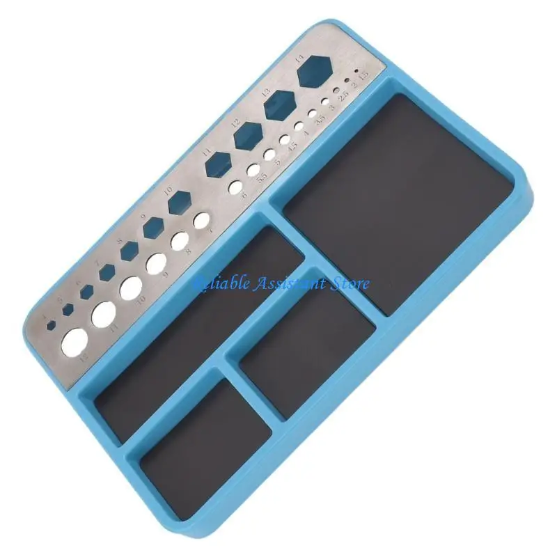 N58C Pad Screwter Tray กล่องเก็บสกรูขนาดเล็กสำหรับเครื่องมือซ่อมโทรศัพท์