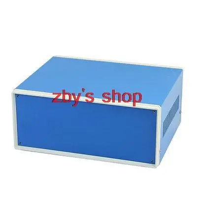 Blue Metal Electrical Switch Protector Junction Box Case 230x185x100mm