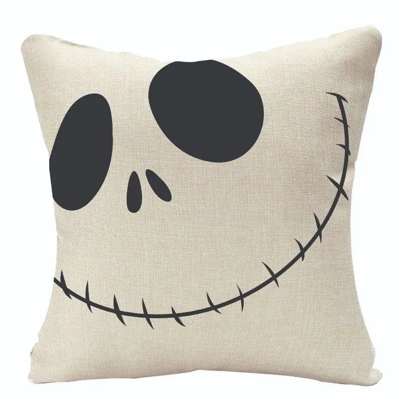 Halloween Fall Cushion Cover 18x18 Inches Trick or Treat Farmhouse Decor Home Throw Pillow Covers for Couch Decorations