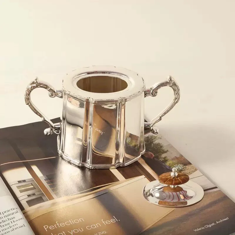 NEW   European Style Light Luxury Afternoon Tea, Silver Pot Hotel, High-end Tableware and Tea Set