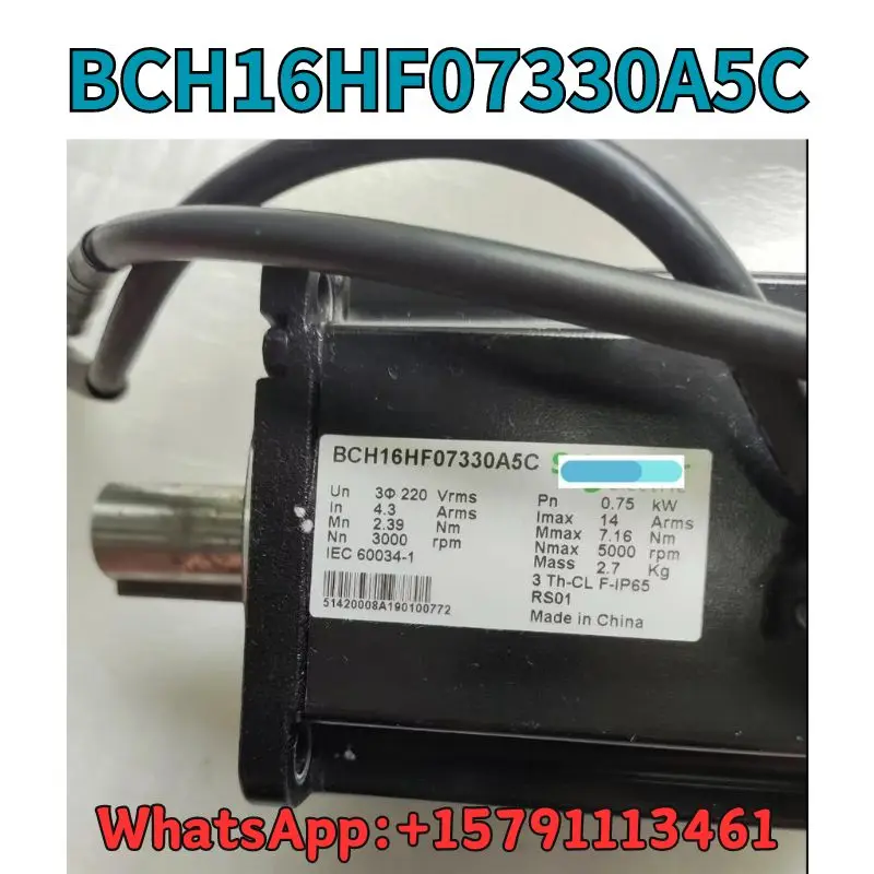 

Used servo motor BCH16HF07330A5C test OK Fast Shipping