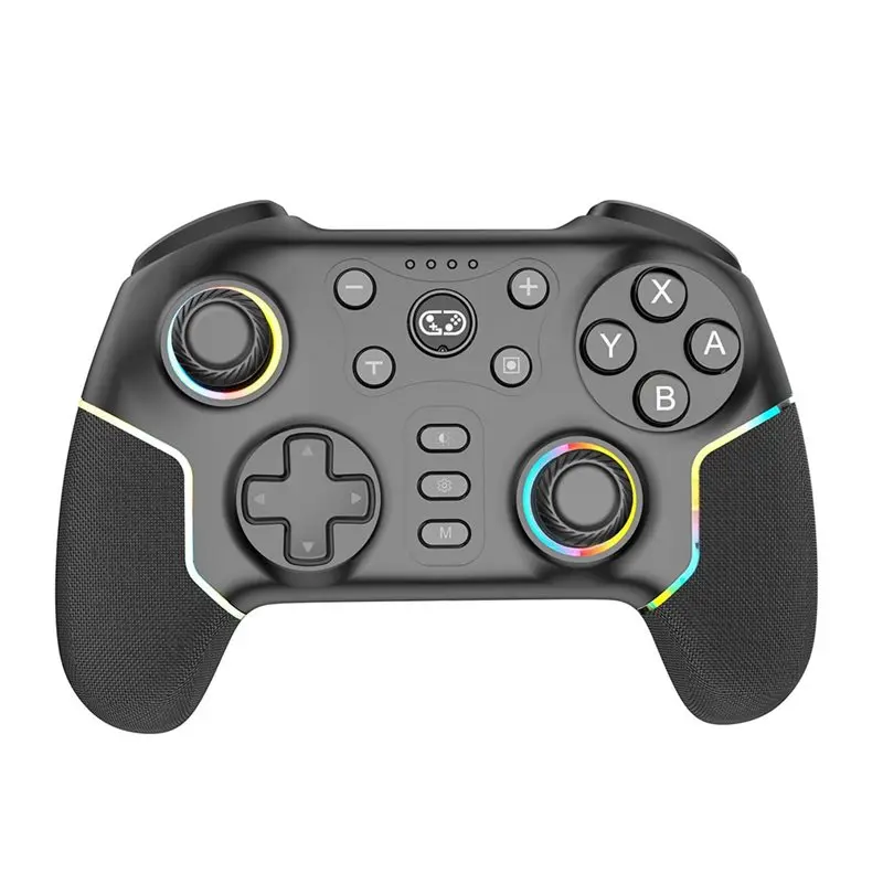 

Six-Axis Vibration RGB Lighting Bluetooth Wireless Game Controller 7052 For Switch Android IOS PC