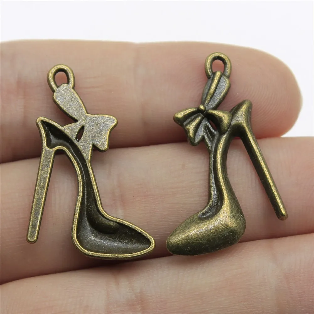 

5 шт. 31x21 мм, 2 цвета: античное серебро и античная бронза, подвески для обуви, аксессуары для изготовления украшений ручной работы