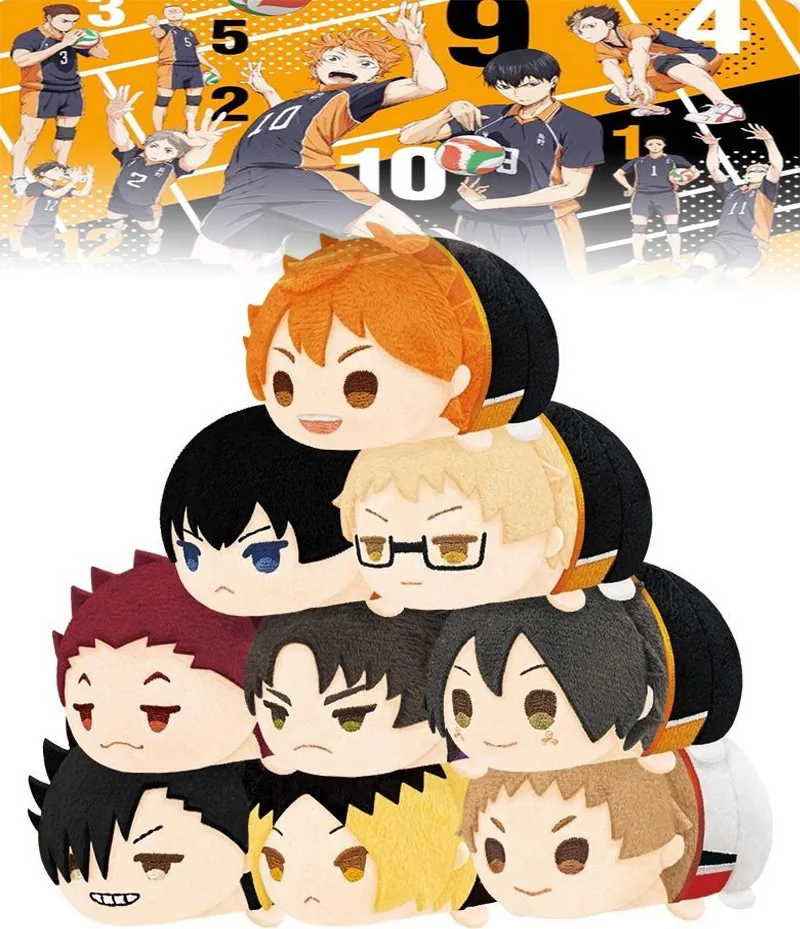 Haikyuu-Poupées en peluche originales, Shoyo, Kageyama, Nekoma, Kenma, Kuroo, Tetsurou, jouets suspendus pour sac à dos, Hailkyu à collectionner