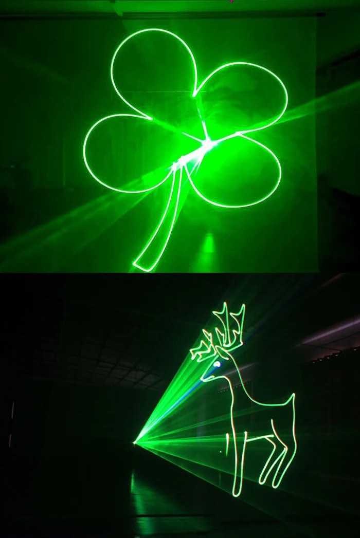 Grün 3w 5w laser projektor bühnen licht animation laserlicht ilda club disco dj bar dmx tanz weihnachts effekt zeigen licht – Detail 10