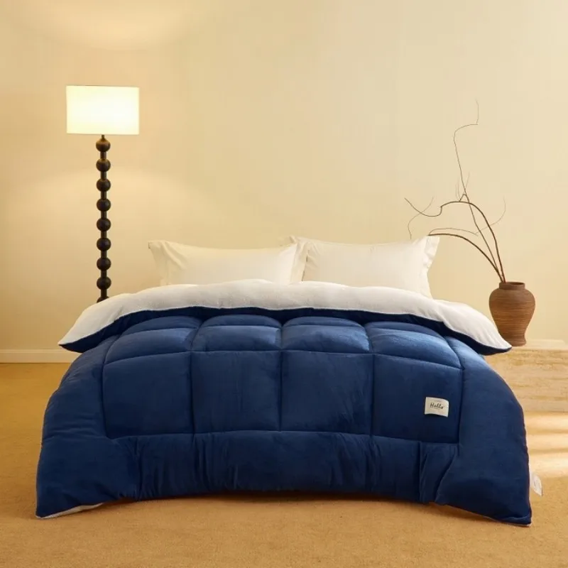 Reversible Ultra Plush Luxury Comforter  Solid Color All-Season Duvet Insert for Bedroom and Dorm.