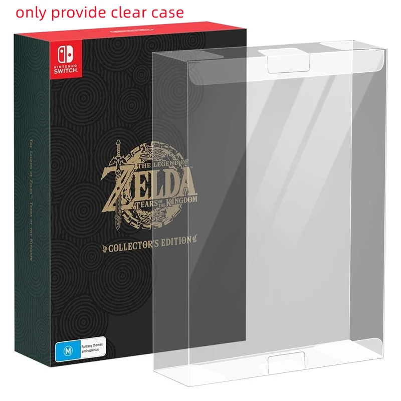 

100pcs EU AU US Clear box For Switch NS For The Legend of Zelda:Tears of Kingdom Collector's edition version game storage