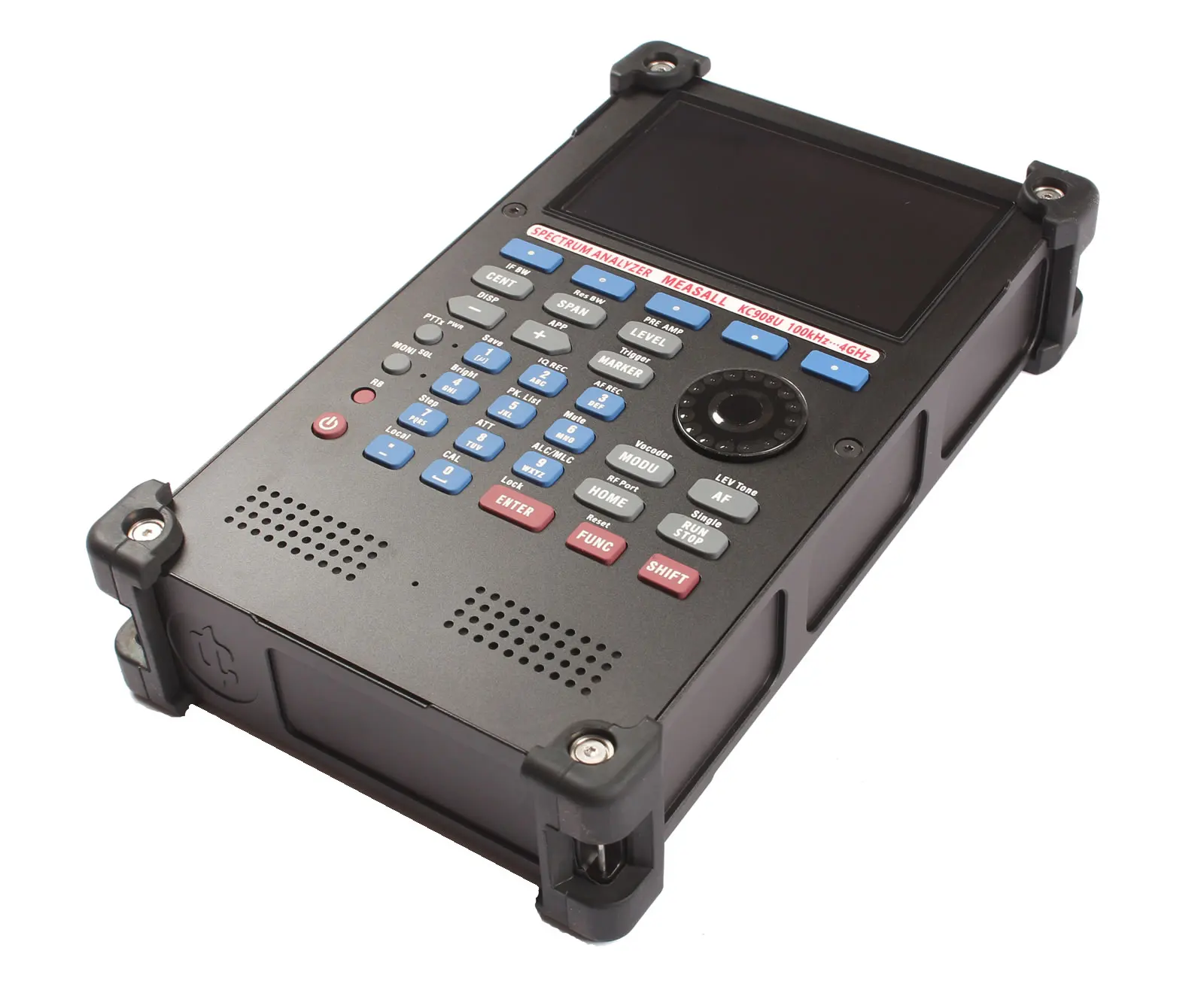 Digital intercom monitoring test signal demodulation 4GHz spectrum meter KC908U handheld monitor receiver field strength meter