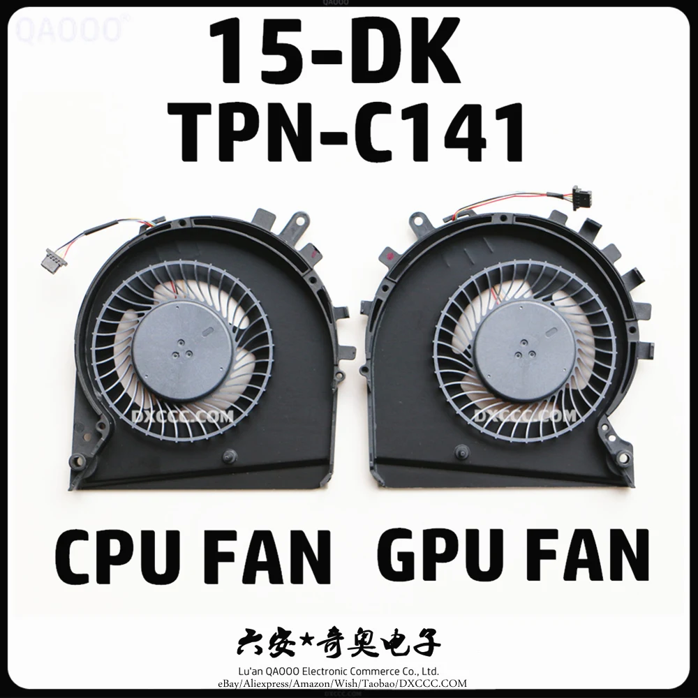 L56900-001 / L57170-001 CPU + GPU Fan Für HP TPN-C141 15-DK 15-DK0046NR 15-DK0069UR 15-DK0100NR 15-DK0068WM CPU LÜFTER